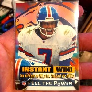 1997 John Elway “Feel The Power” Instant Win Card DENVER BRONCOS